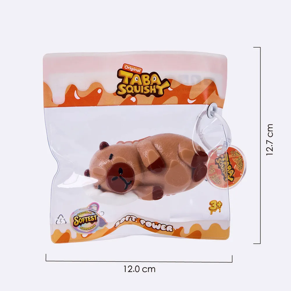 棕色侧躺卡皮巴拉	Brown Side-Lying Capybara Taba Squishy — photo 6