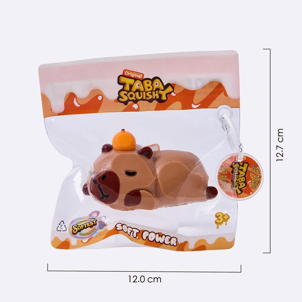 棕色趴睡卡皮巴拉	Brown Sleeping Capybara Taba Squishy — photo 5