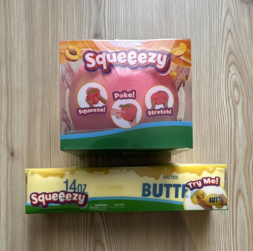 Butter and Peach Squeeezy Squishy Set