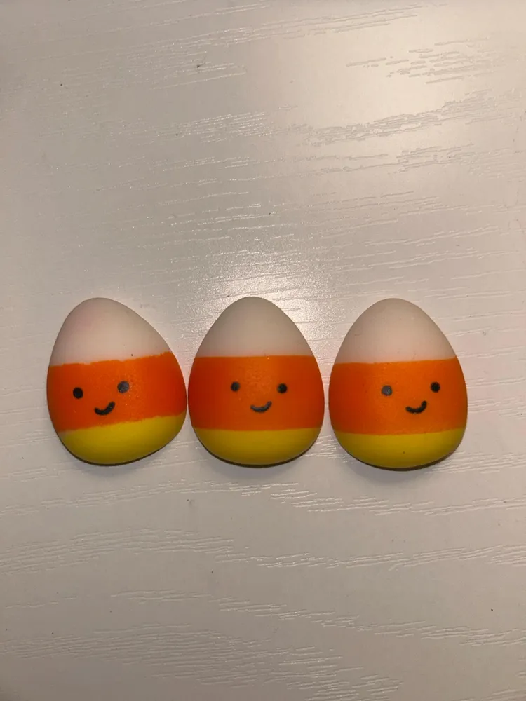 Candy Corn Mochi Squishies
