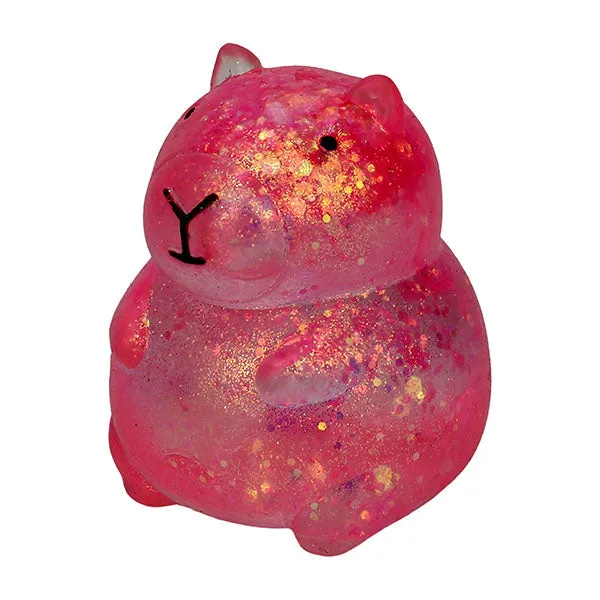 Capybara Kawaii Sparkly Stress Ball Squishies Fidget Toy — photo 2