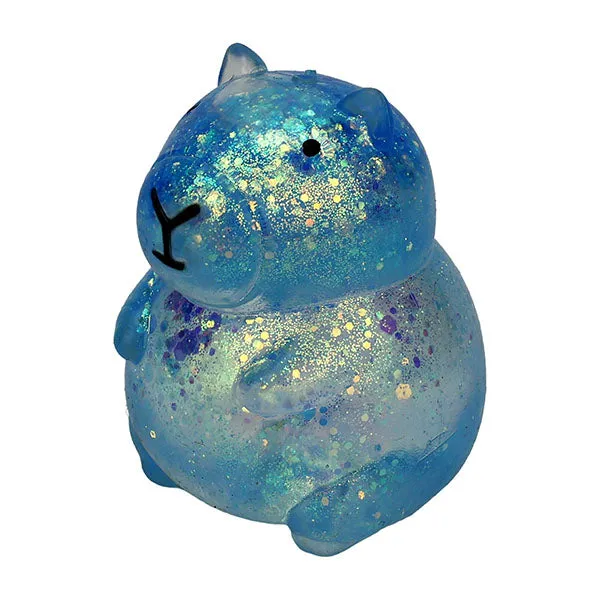 Capybara Kawaii Sparkly Stress Ball Squishies Fidget Toy — photo 4