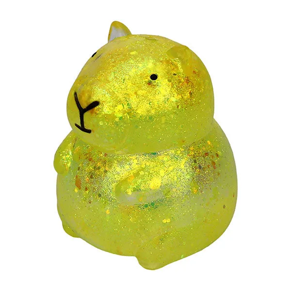 Capybara Kawaii Sparkly Stress Ball Squishies Fidget Toy — photo 5