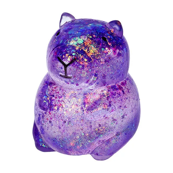 Capybara Kawaii Sparkly Stress Ball Squishies Fidget Toy — photo 6