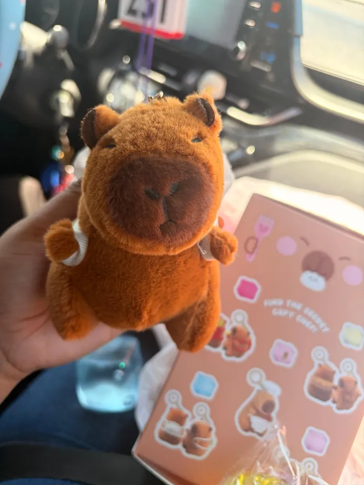 Capybara Plush Keychain