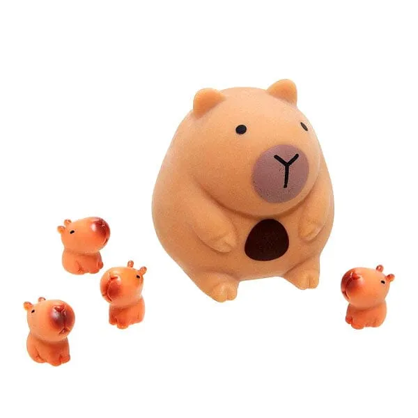 Capybara Squishies Fidget Toys Mother & Babies Mystery Box — photo 4