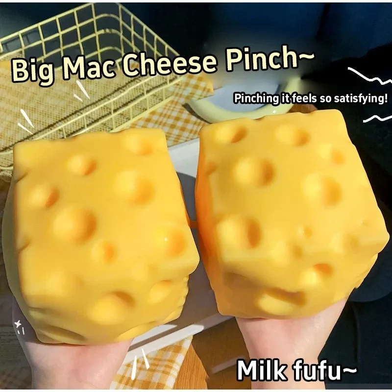 Cheese Block Stress Relief Squeeze Toy — photo 3