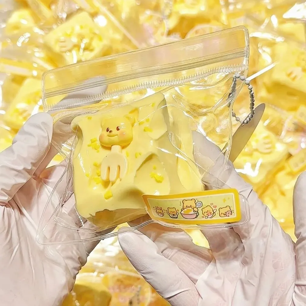 Cheese Cube Squishy Stress Relief Decompression Toy — photo 2