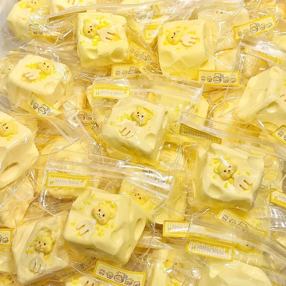 Cheese Cube Squishy Stress Relief Decompression Toy — photo 3