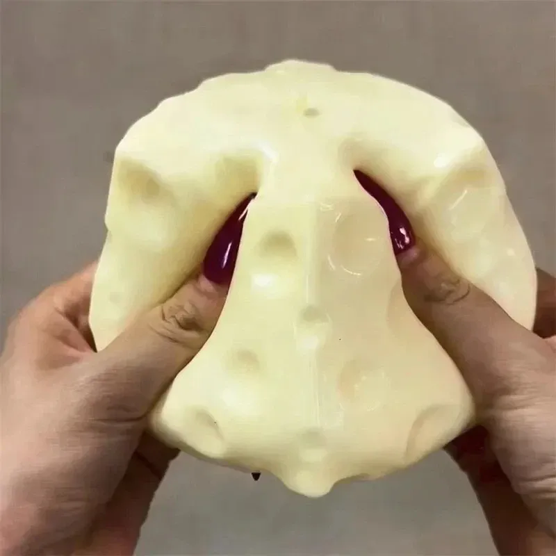Cheese Squishy Stress Ball Soft Squeeze Sensory Fidget Toy — photo 2