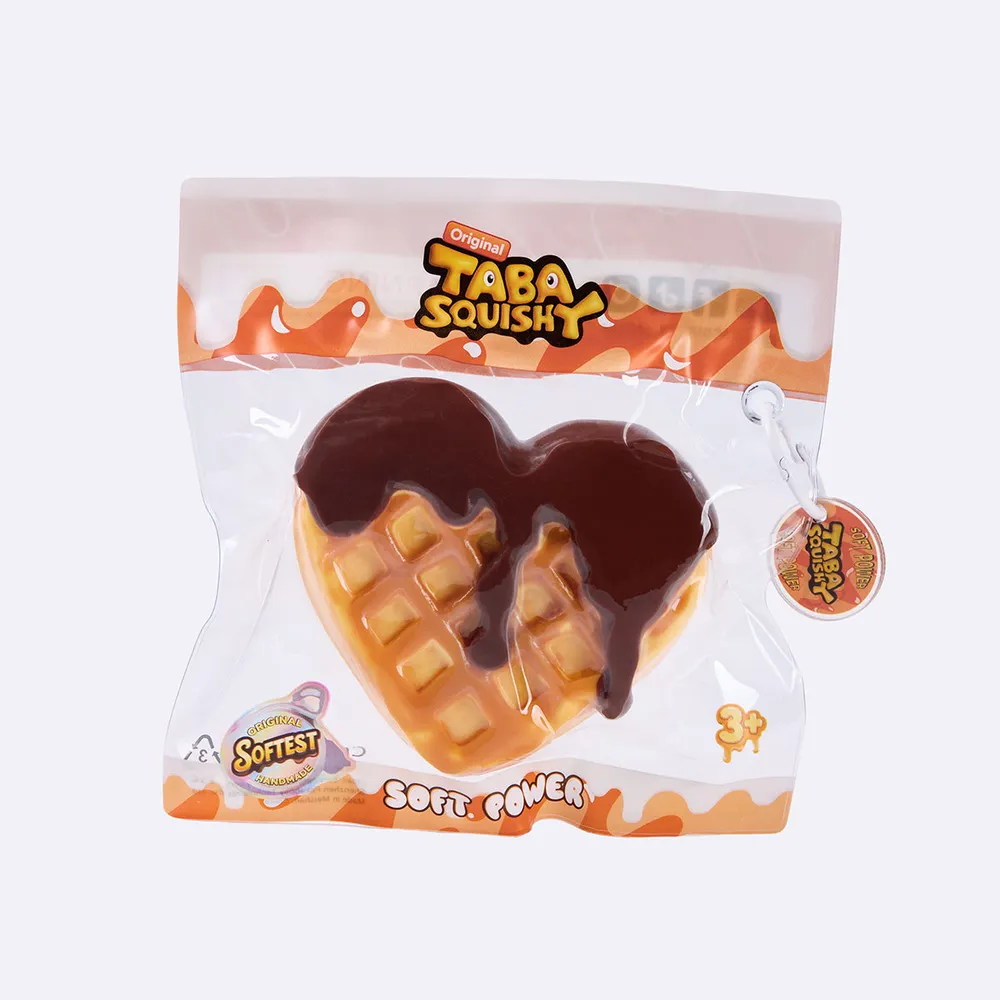 Chocolate Heart Waffle Taba Squishy — photo 3