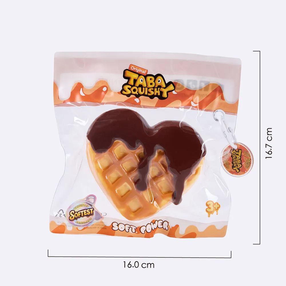 Chocolate Heart Waffle Taba Squishy — photo 6