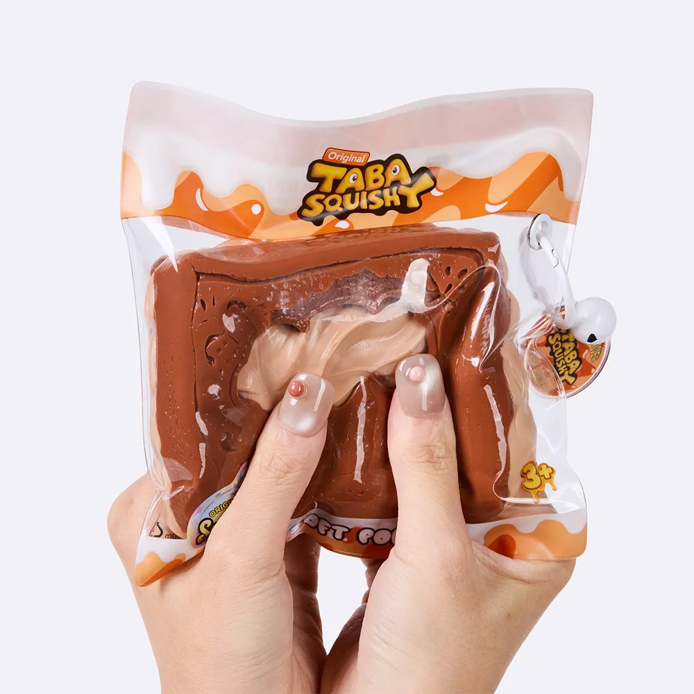 咖啡色长方形夹心饼干	Chocolate Rectangle Sandwich Cookie Taba Squishy — photo 4