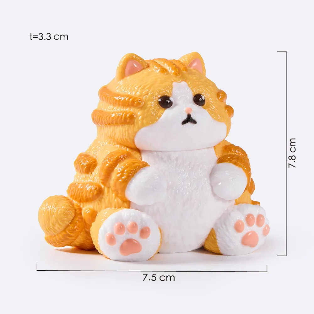 Chubby Orange Cat Taba Squishy — photo 2