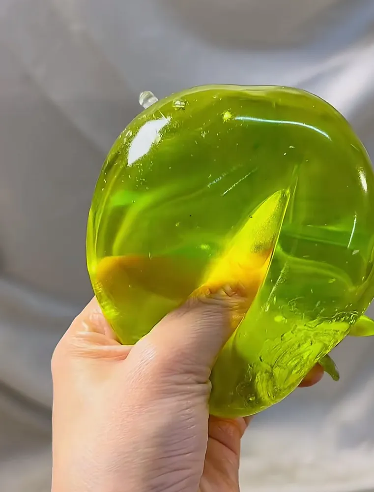 Clear Apple (Zero bounce-back) Squish Fidget Toy — photo 3