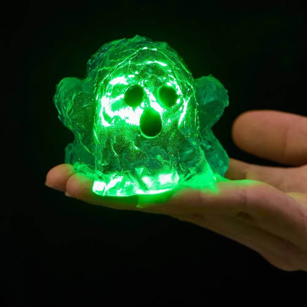 Clear Ghost with Green Light Taba Squishy — photo 3
