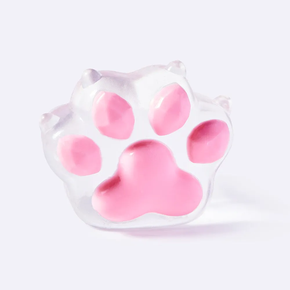 Clear Pink Cat with Claws