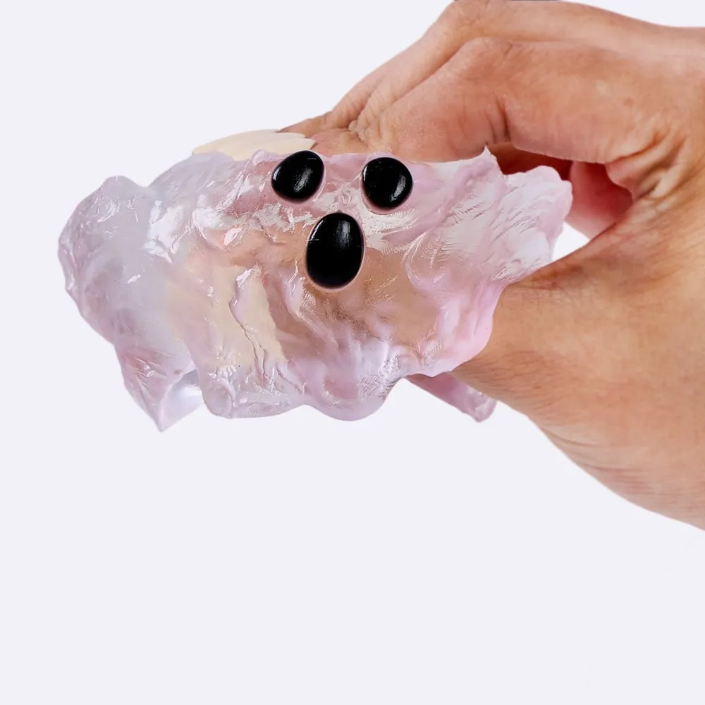 Clear-pink Ghost Taba Squishy — photo 3