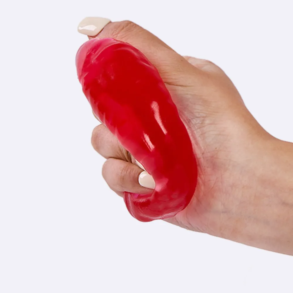 Clear-red Brain Taba Squishy — photo 3