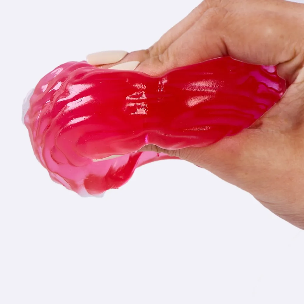 Clear-red Brain Taba Squishy — photo 4