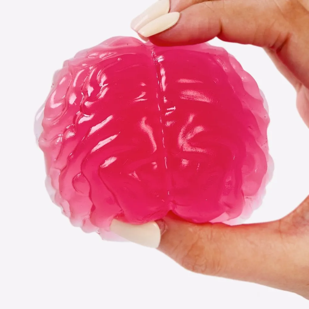 Clear-red Brain Taba Squishy — photo 5