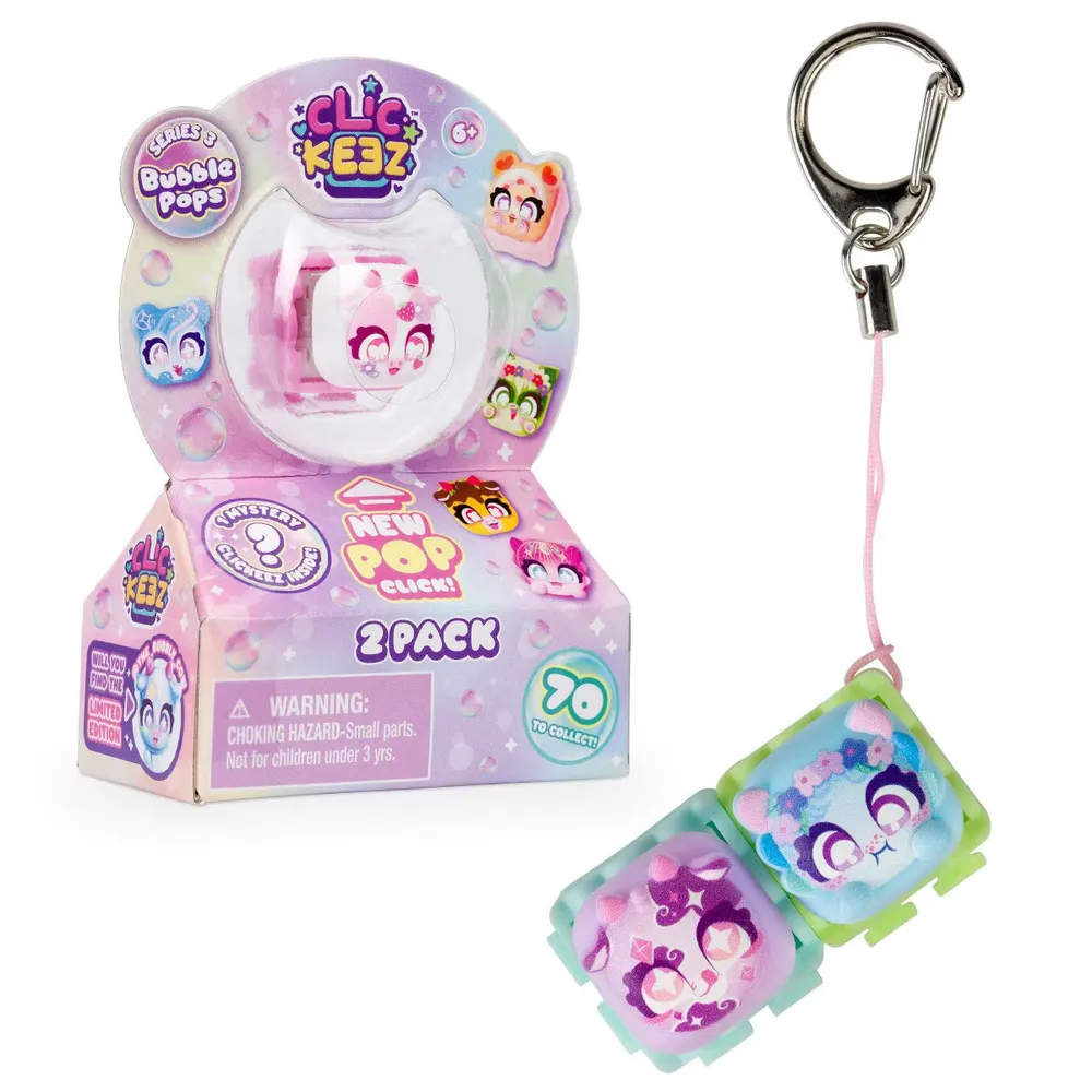 Clickeez: Series 3 Bubble Pops Keychain Fidget Toy