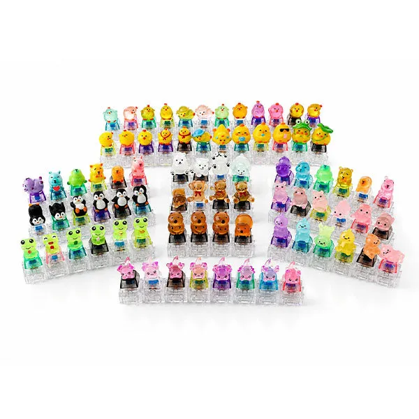 ClikCharms Fidget Keyboard Clicker Keychain - 1 Random 3D Animal Design — photo 3