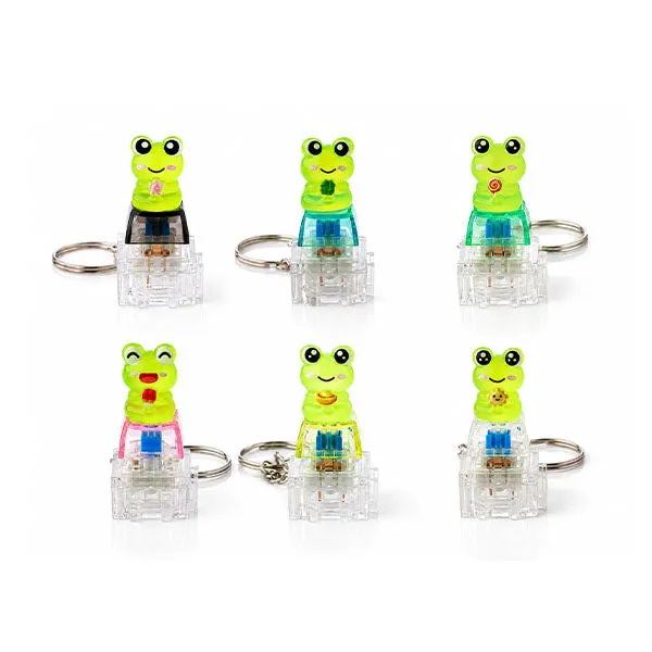 ClikCharms Fidget Keyboard Clicker Keychain - 1 Random 3D Animal Design — photo 6