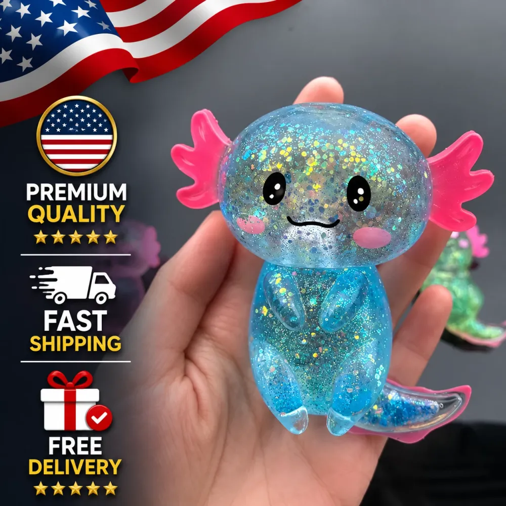 Colorful Axolotl Squishy Fidget Toy