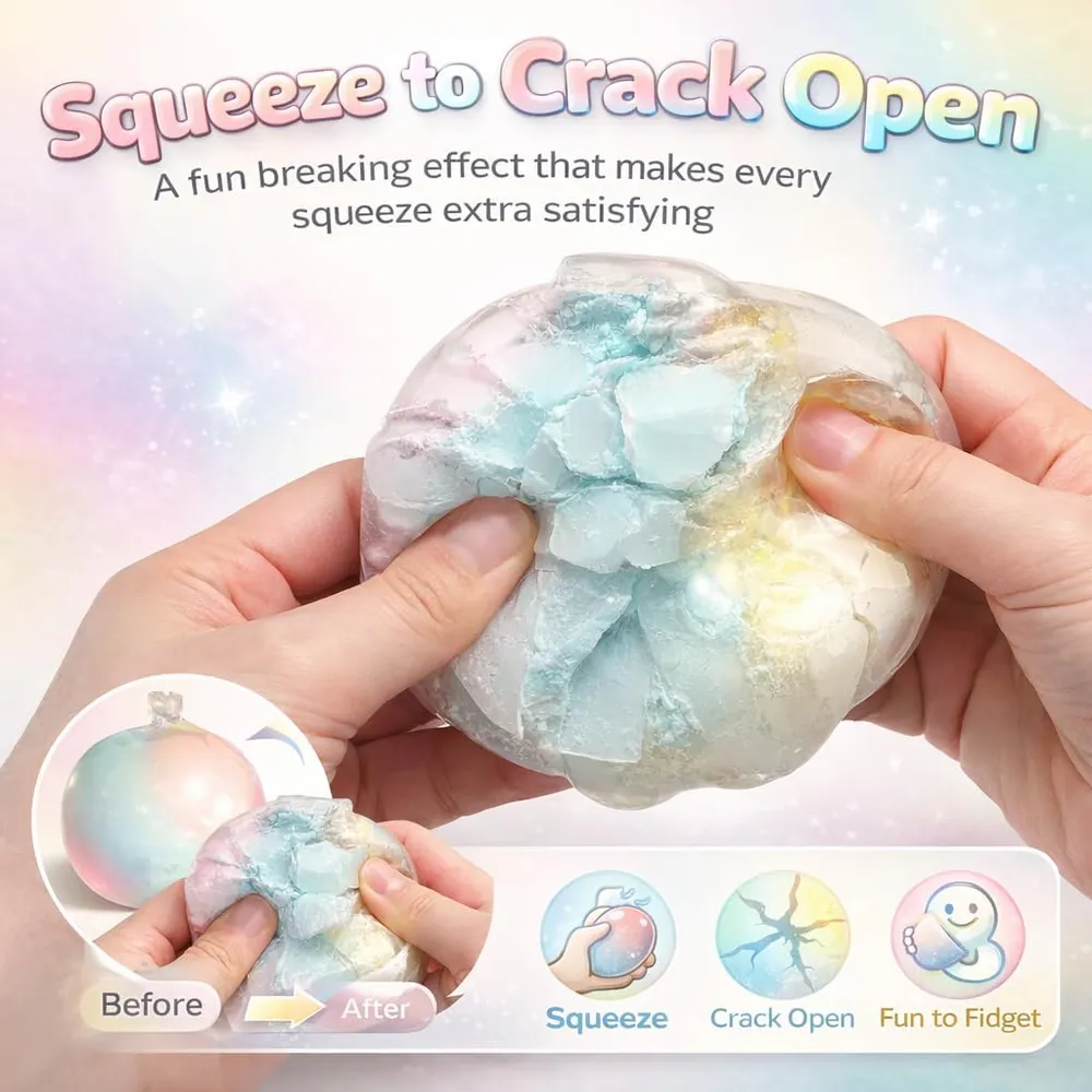 Cotton Candy Wax Cracking Squishies 2.36" Fidget Toy — photo 2