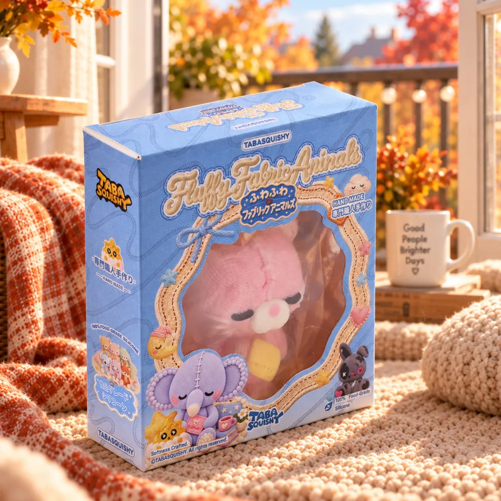 Cozy Knit Blush Kitty Taba Squishy — photo 2