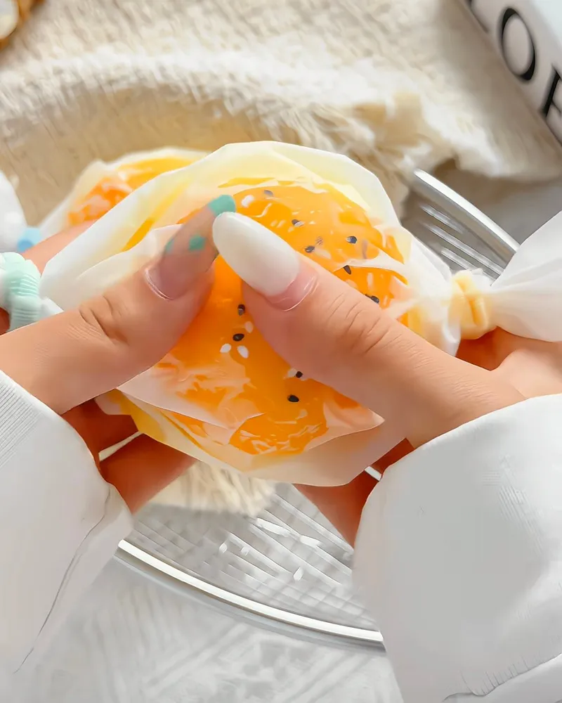 Cracking Sesame Egg Stress Ball Squishy Stress Relief Fidget Toy — photo 4