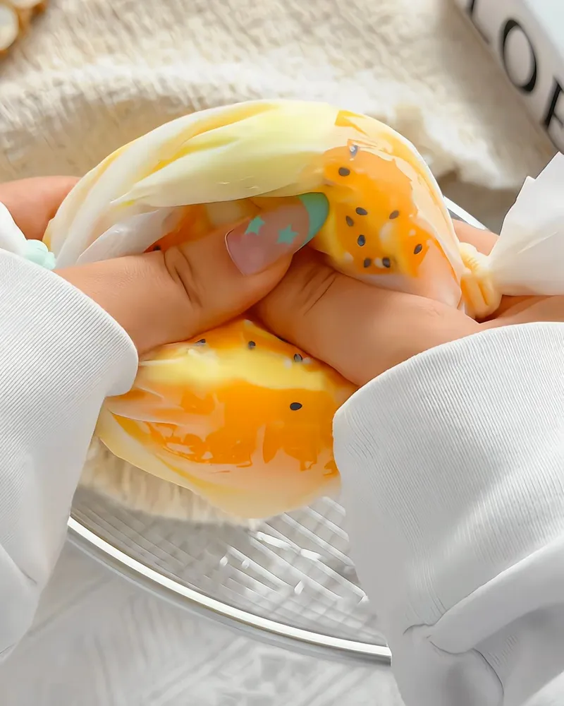 Cracking Sesame Egg Stress Ball Squishy Stress Relief Fidget Toy — photo 5
