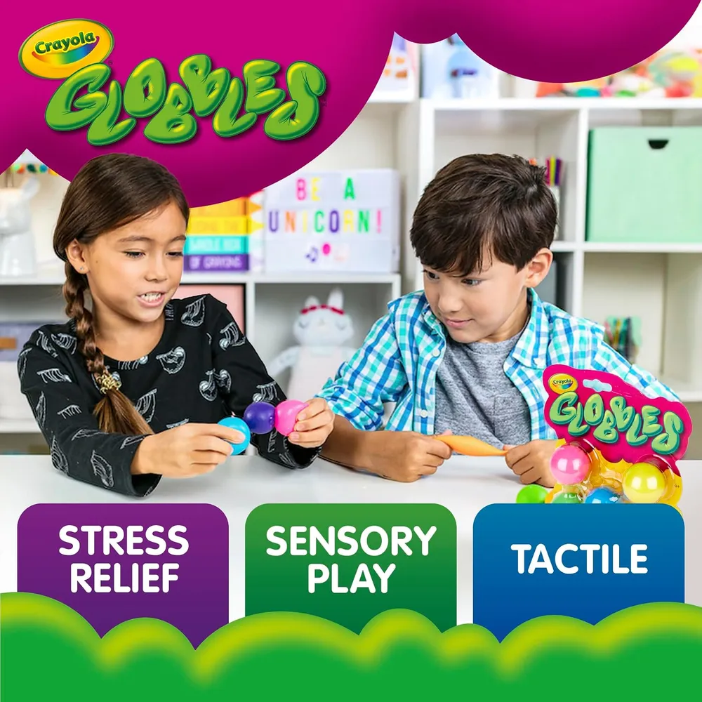 Crayola Globbles Squishy Fidget Toy - Pack of 6 — photo 6