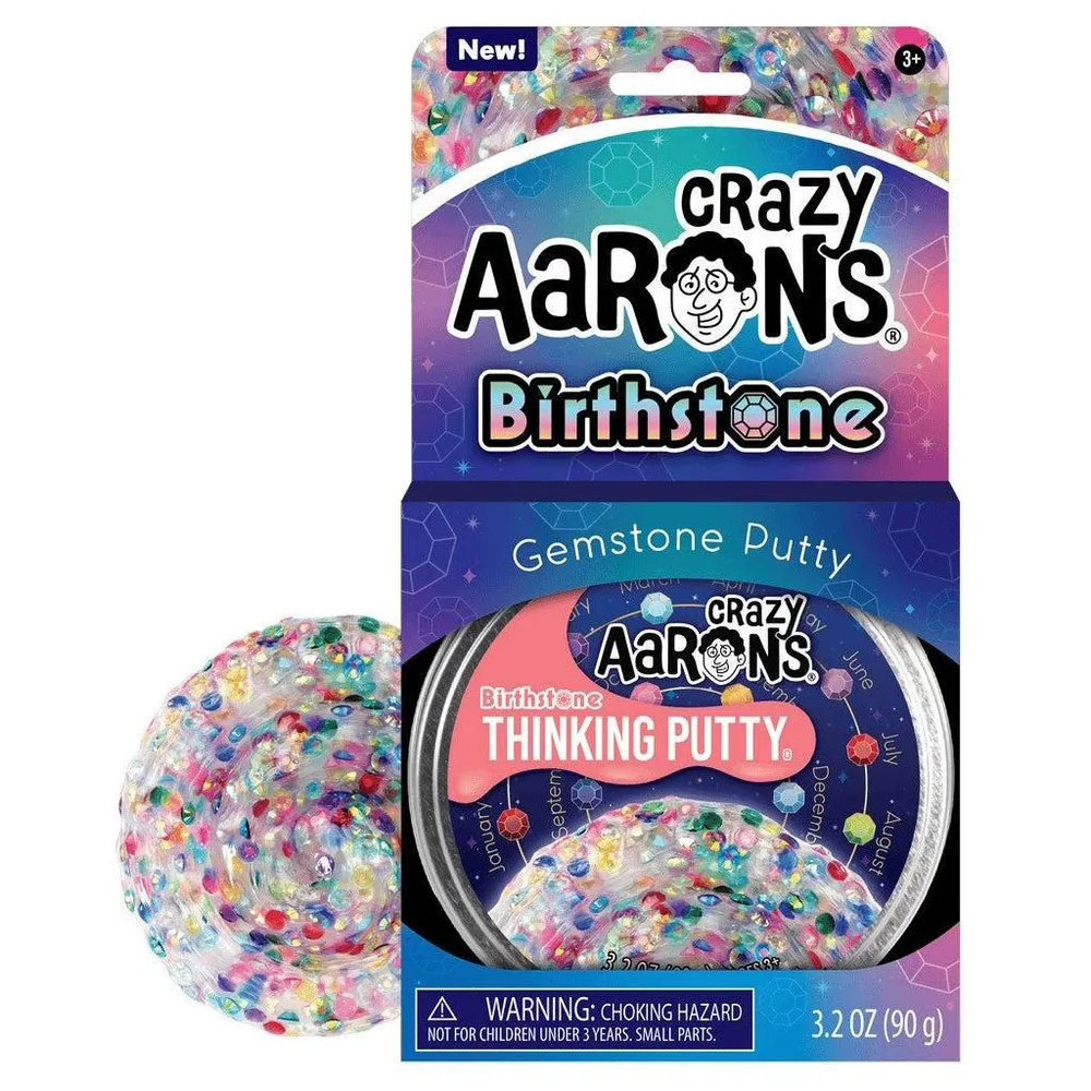 Crazy Aaron’s Birthstone Thinking Putty – Shimmering Sensory Fidget Putty