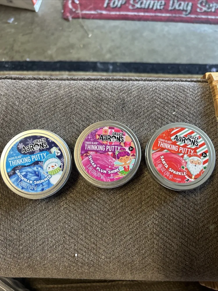Crazy Aaron's Liquid Glass Thinking Putty Holiday 3-Pack