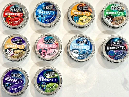 Crazy Aaron's Thinking Putty Lost Treasure Guardians Complete Set