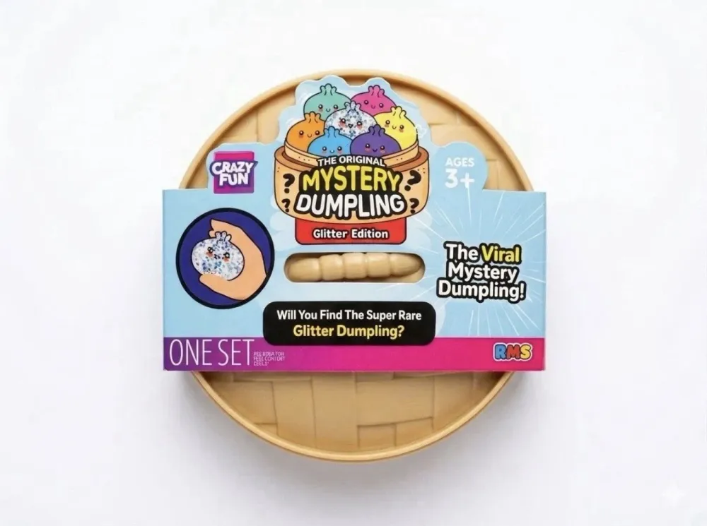 Crazy Fun Mystery Dumpling Glitter Edition Squishy Bun