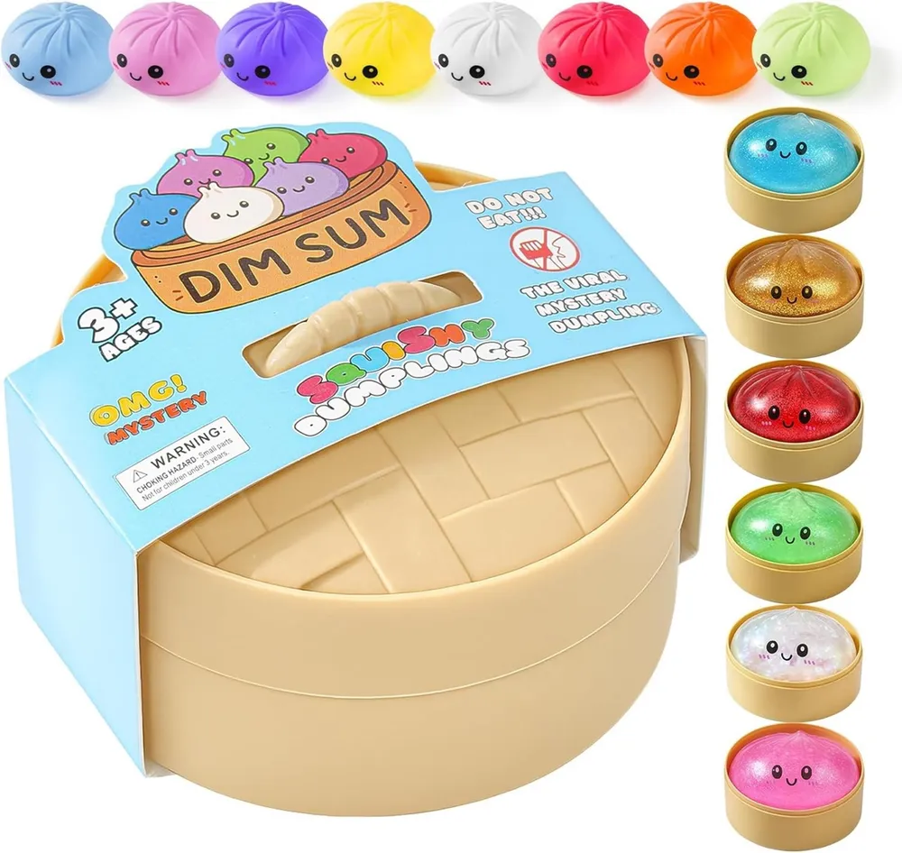 Crazy Fun Mystery Dumpling Squishy - Random Color
