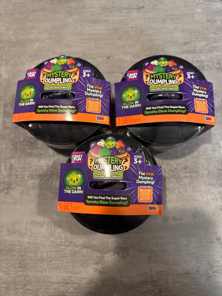 Crazy Fun Mystery Dumpling Squishy Spooky Glow Lot