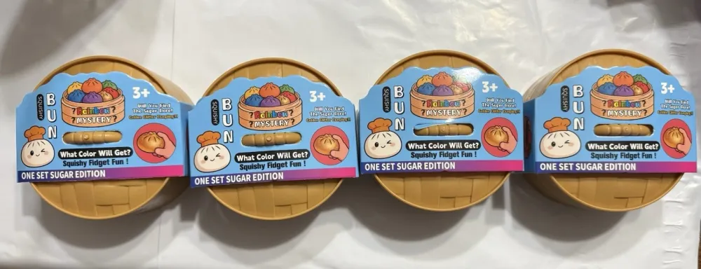 Crazy Fun Rainbow Mystery Dumpling Bun Squishy Lot — photo 2