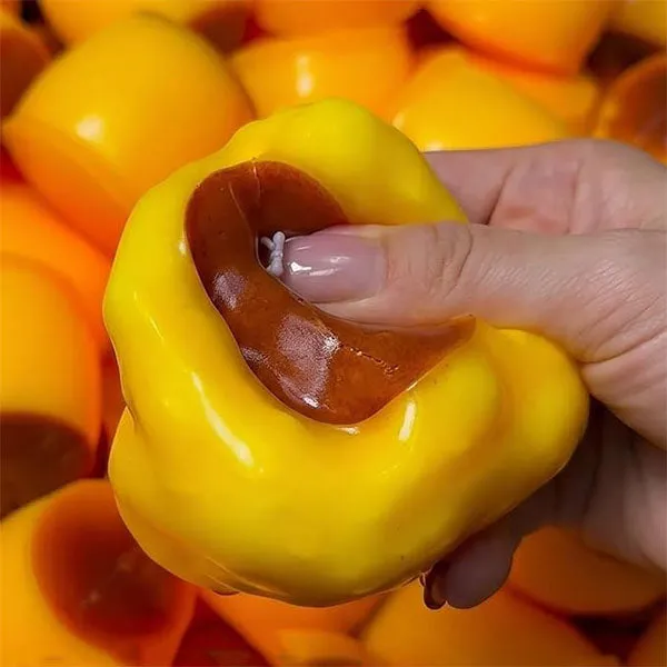 Crunch & Squish Caramel Pudding Crunchy Squishies Stress Ball Fidget Toy — photo 5