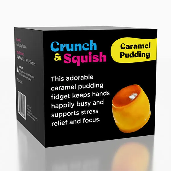 Crunch & Squish Caramel Pudding Crunchy Squishies Stress Ball Fidget Toy — photo 6