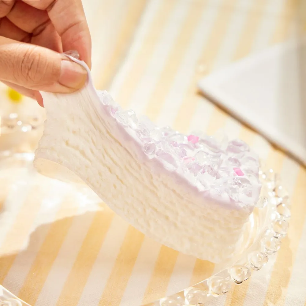 Crunchy Lavender Ice Crystal Cake TABA Squishy — photo 4
