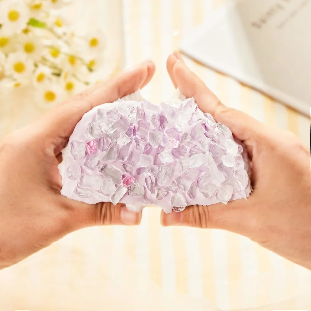 Crunchy Lavender Ice Crystal Cake TABA Squishy — photo 5