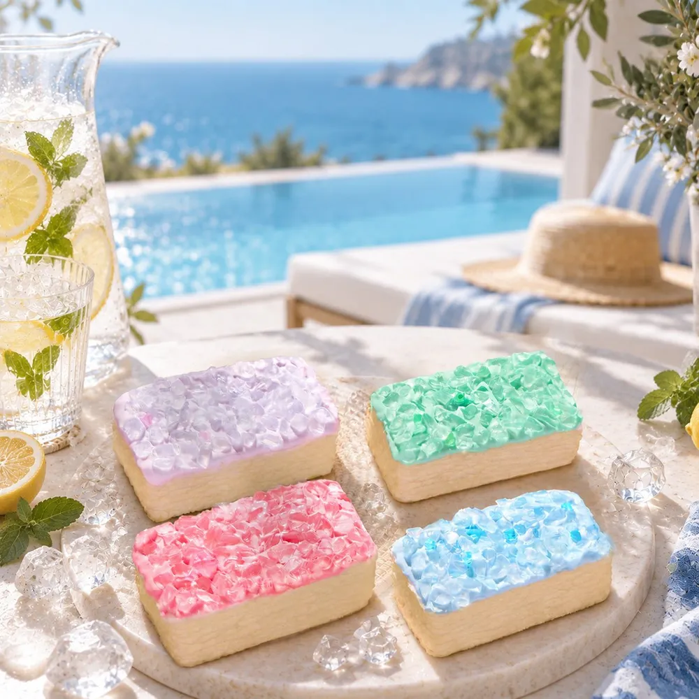 Crunchy Lavender Ice Crystal Cake TABA Squishy — photo 6