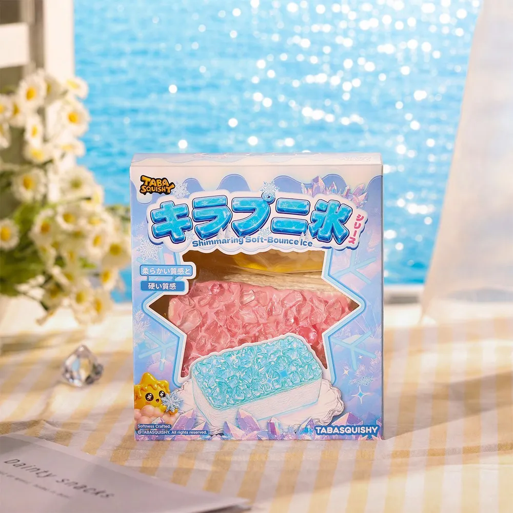 Crunchy Pink Ice Crystal Cake TABA Squishy — photo 2