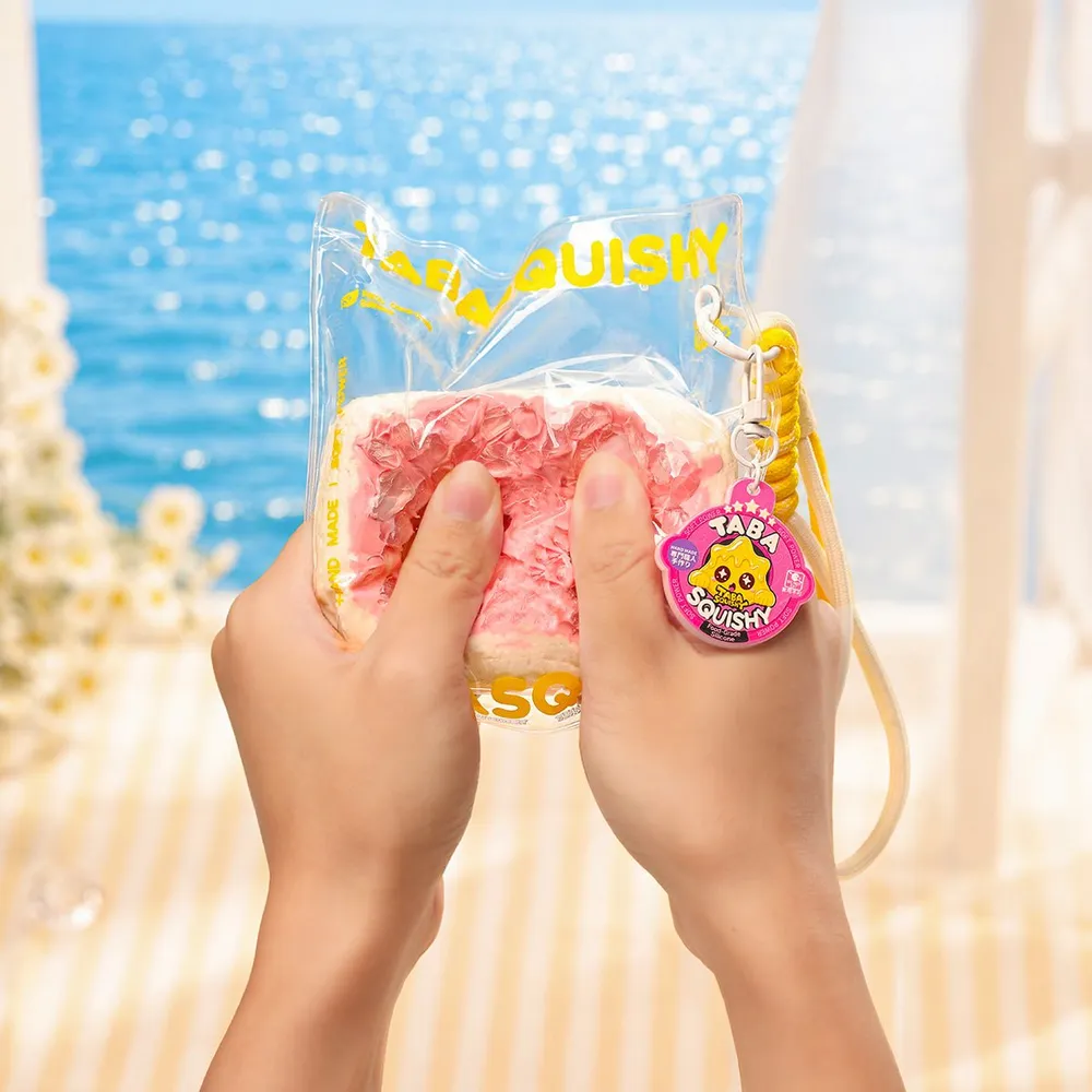 Crunchy Pink Ice Crystal Cake TABA Squishy — photo 6