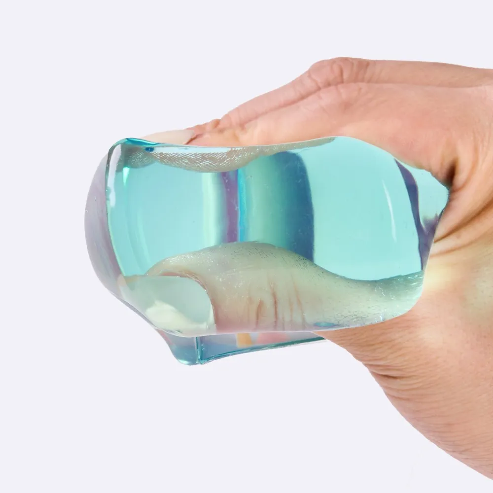 Crystal-blue Ice Cube Taba Squishy — photo 2