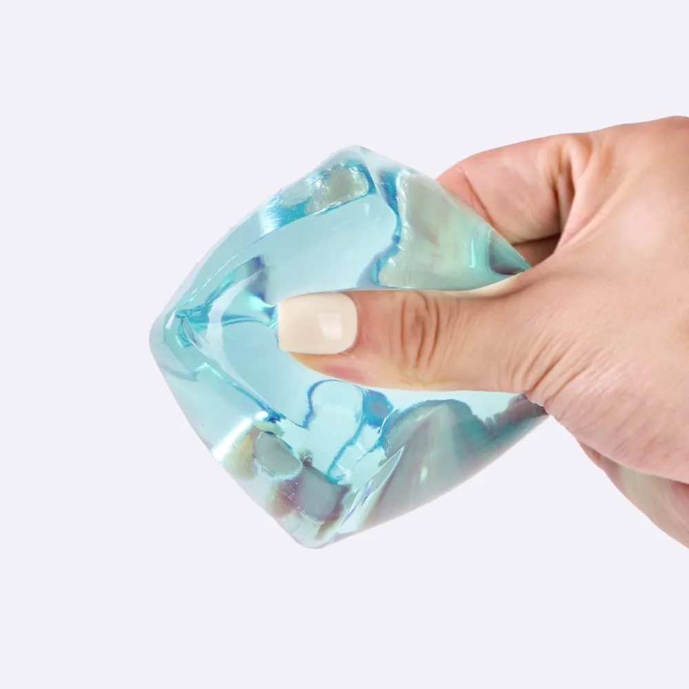 Crystal-blue Ice Cube Taba Squishy — photo 3